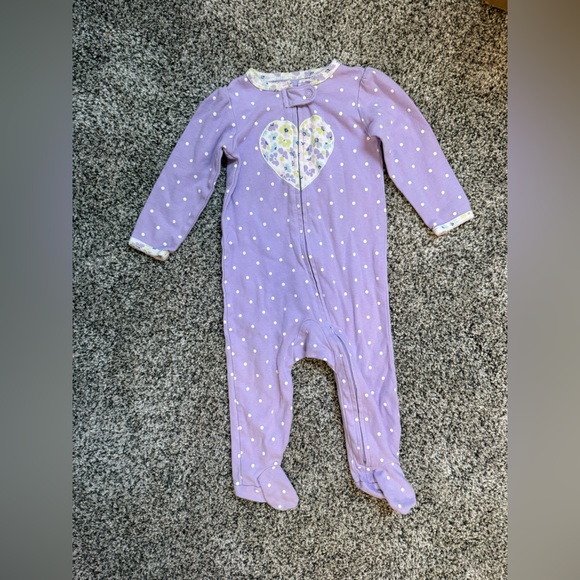 Lot of 8 Carter’s Baby Girl Pajamas 9 Months - Picture 3 of 9